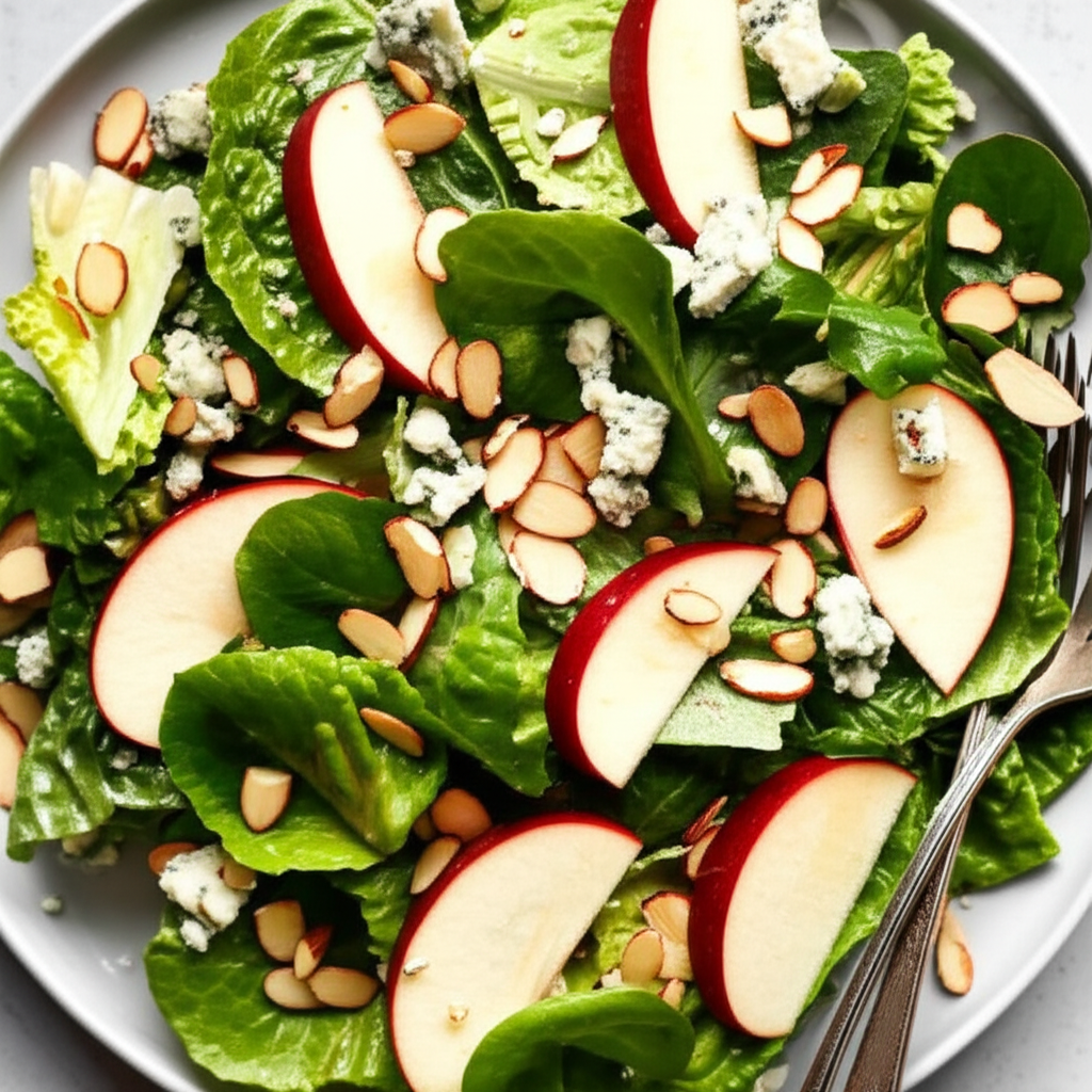 Apple Almond Blue Cheese Salad image