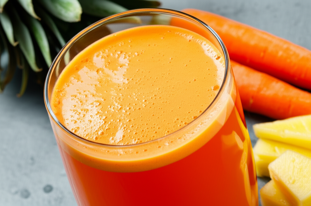 Apple Carrot Pineapple Ginger Juice image