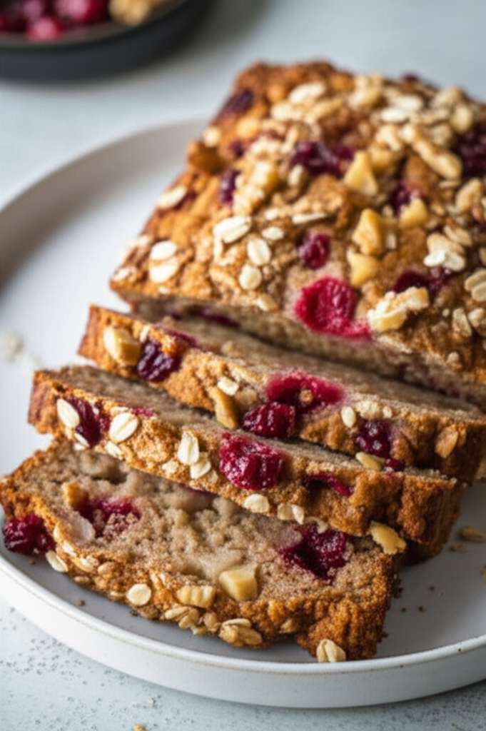 Apple Cranberry And Walnut Bread image