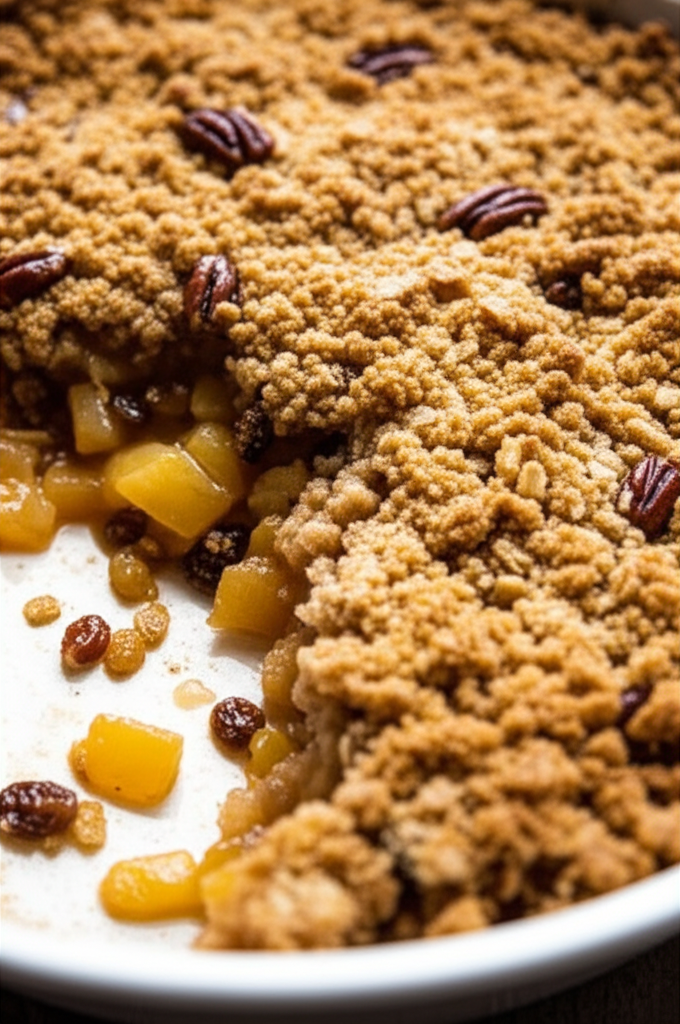 Apple Raisin And Pineapple Crumble image