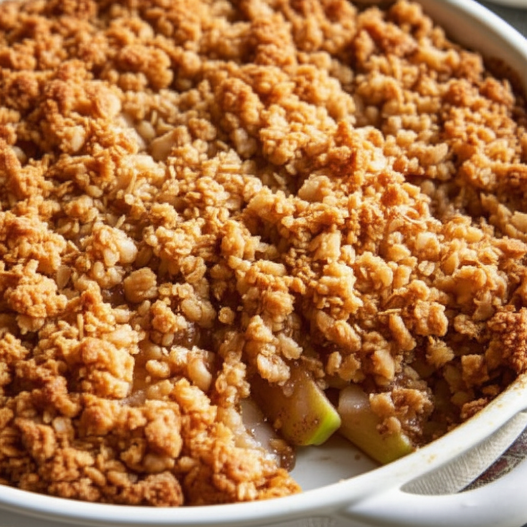 Apple Walnut And Coconut Crisp image