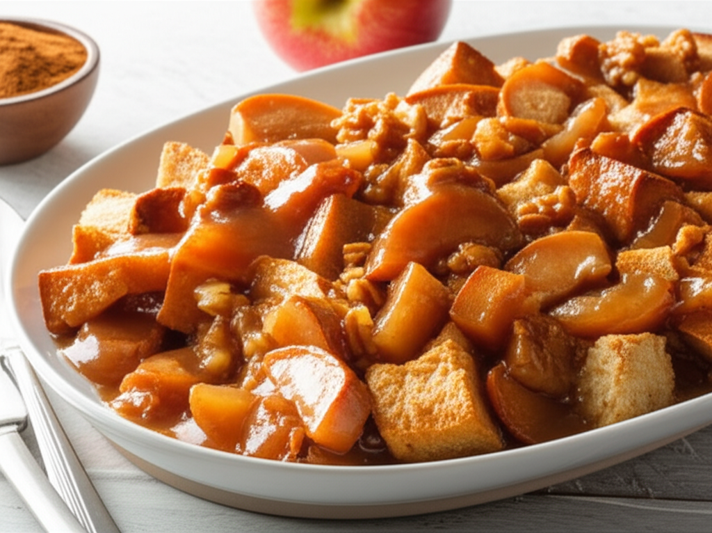Apple Caramel Bread Pudding image