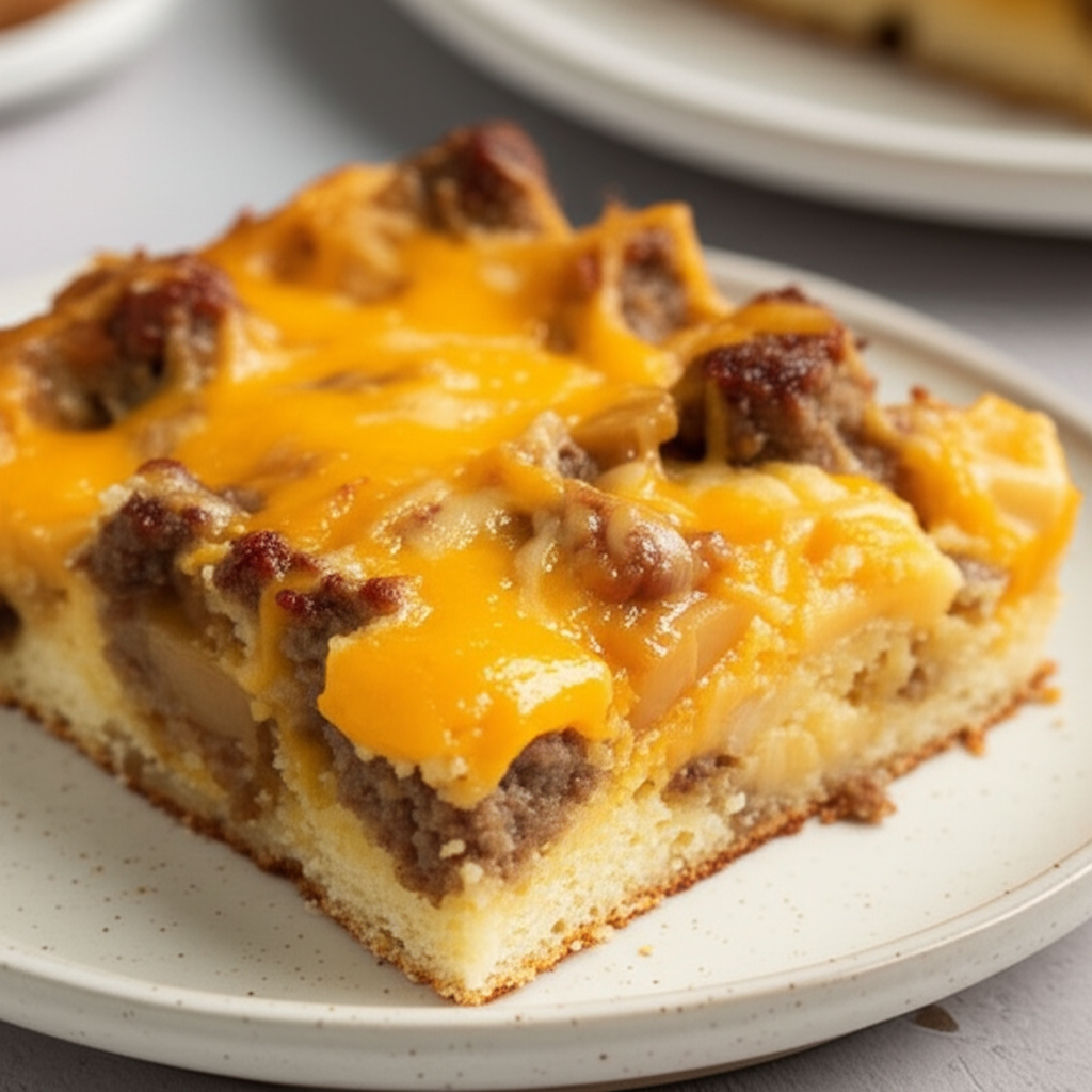 Apple Sausage Cheddar Breakfast Bake image