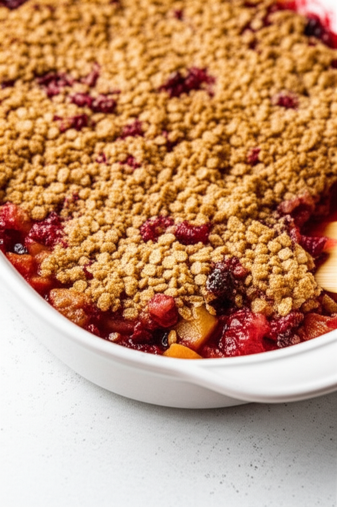 Apple Apricot Cranberry Crumble image