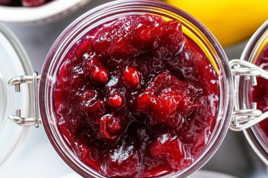 Apple Berry Pomegranate Freezer Jam image