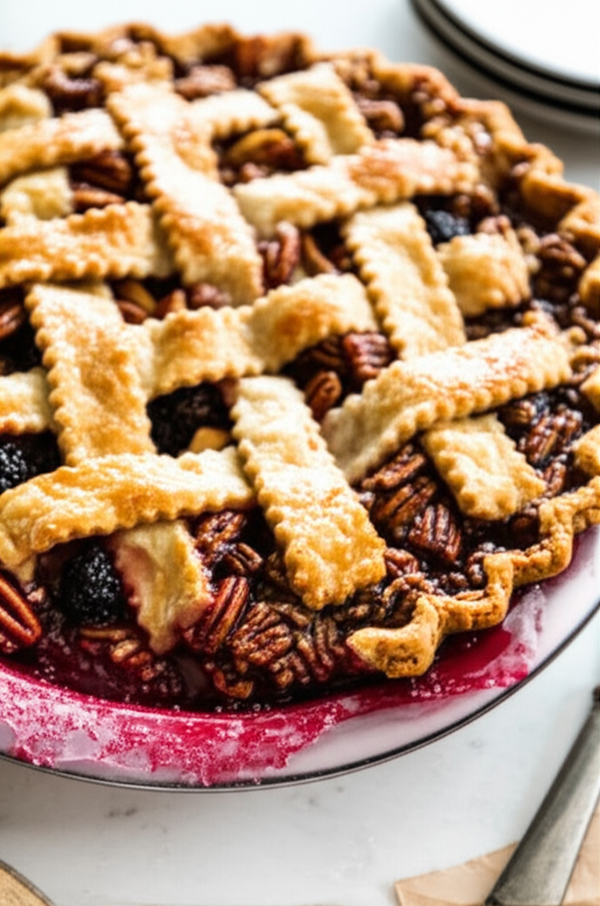 Apple Blackberry Pie image