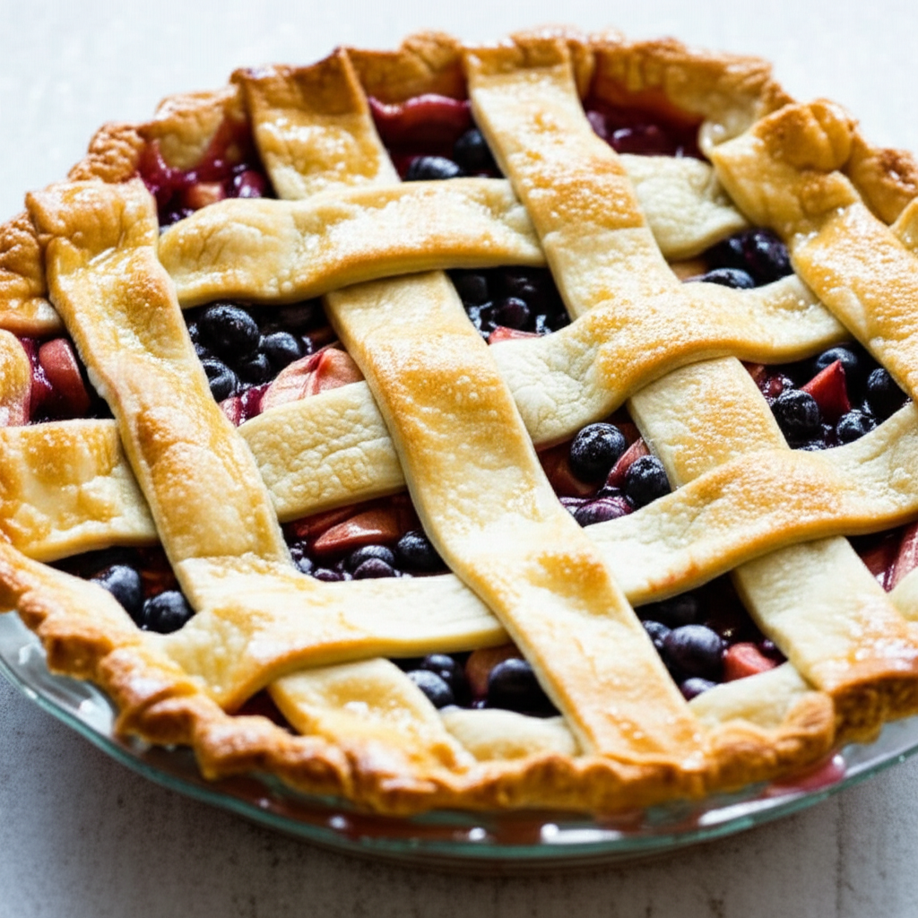 Apple Blueberry Pie image