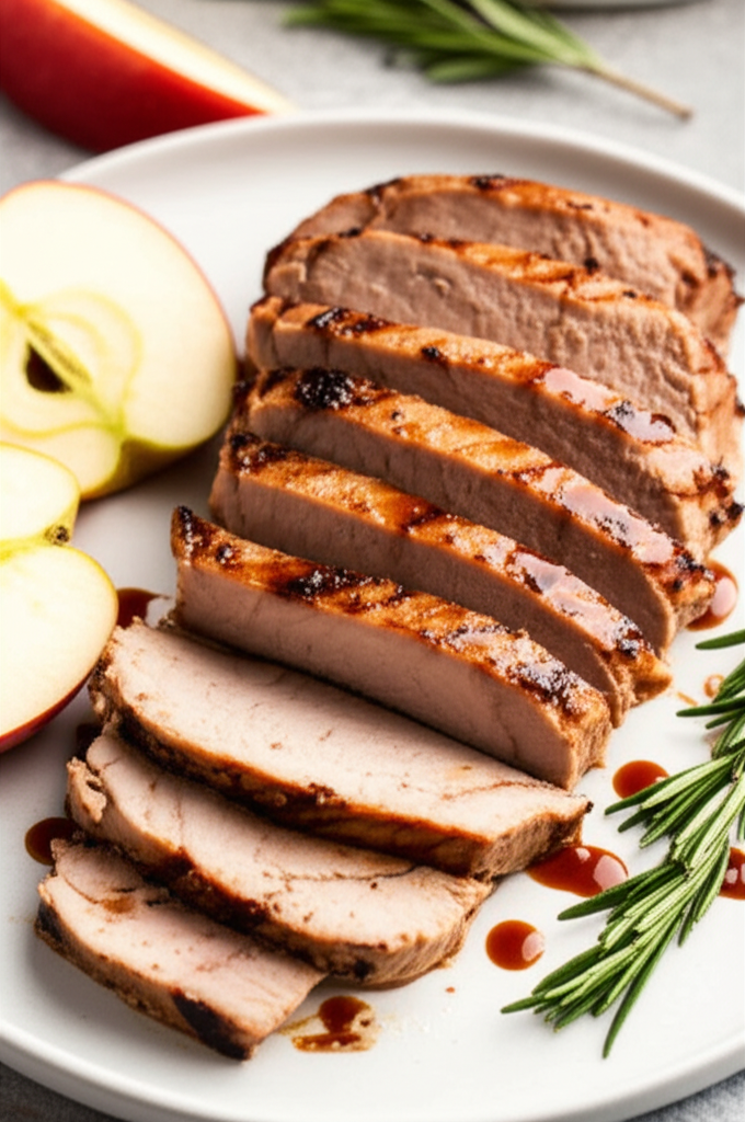 Apple Brandy Grilled Pork Loin By Emeril image