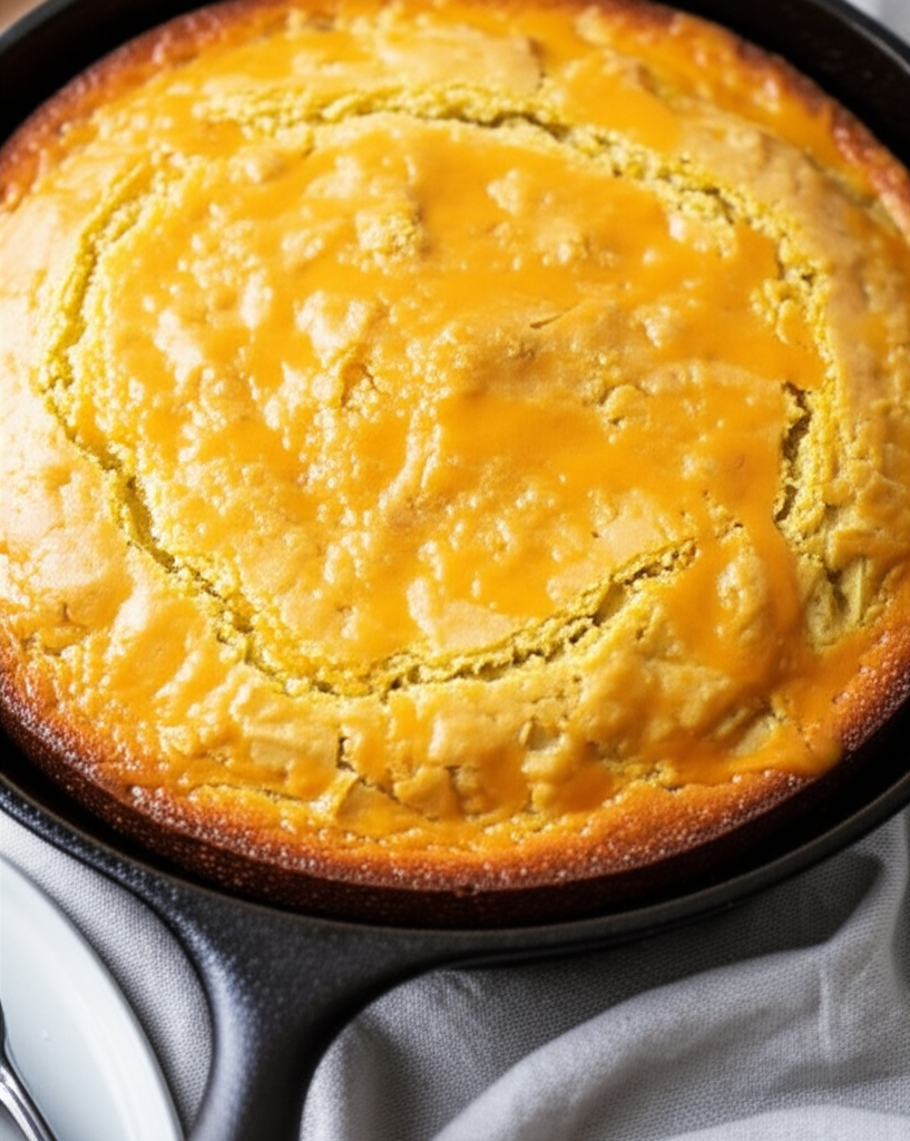 Apple Cheddar Skillet Corn Bread image