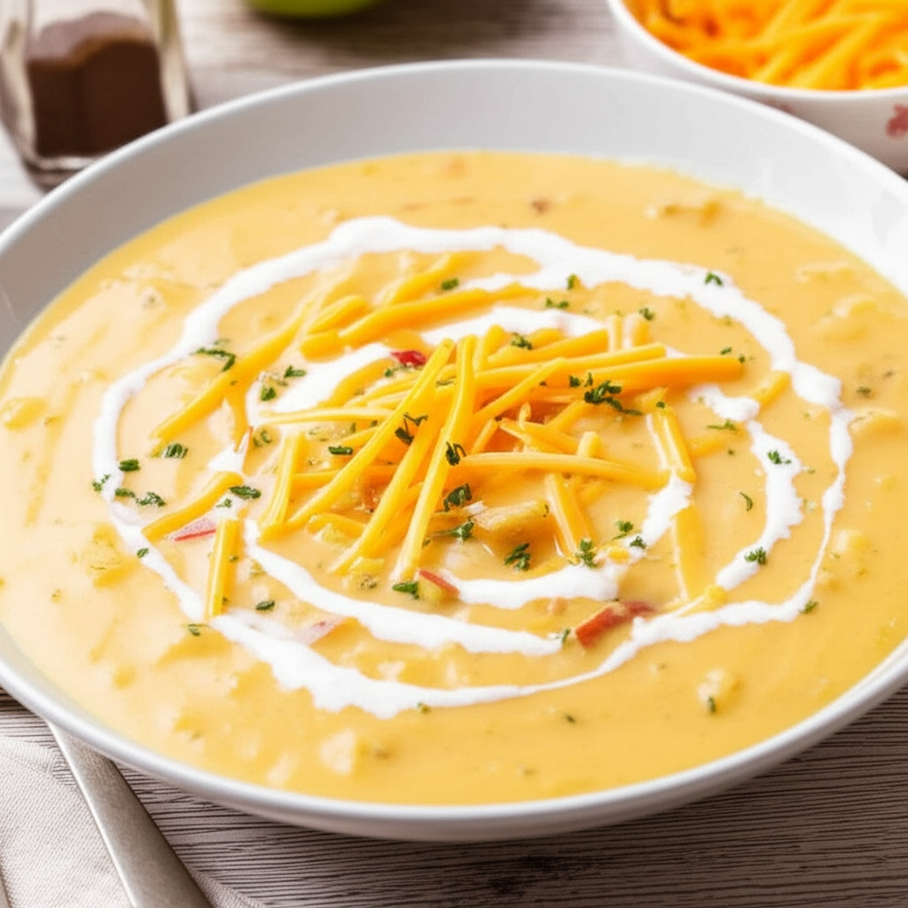 Apple Cheddar Soup image