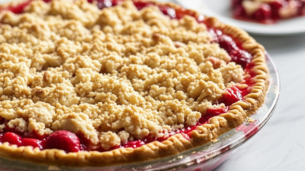 Apple Cherry Cobbler Pie image
