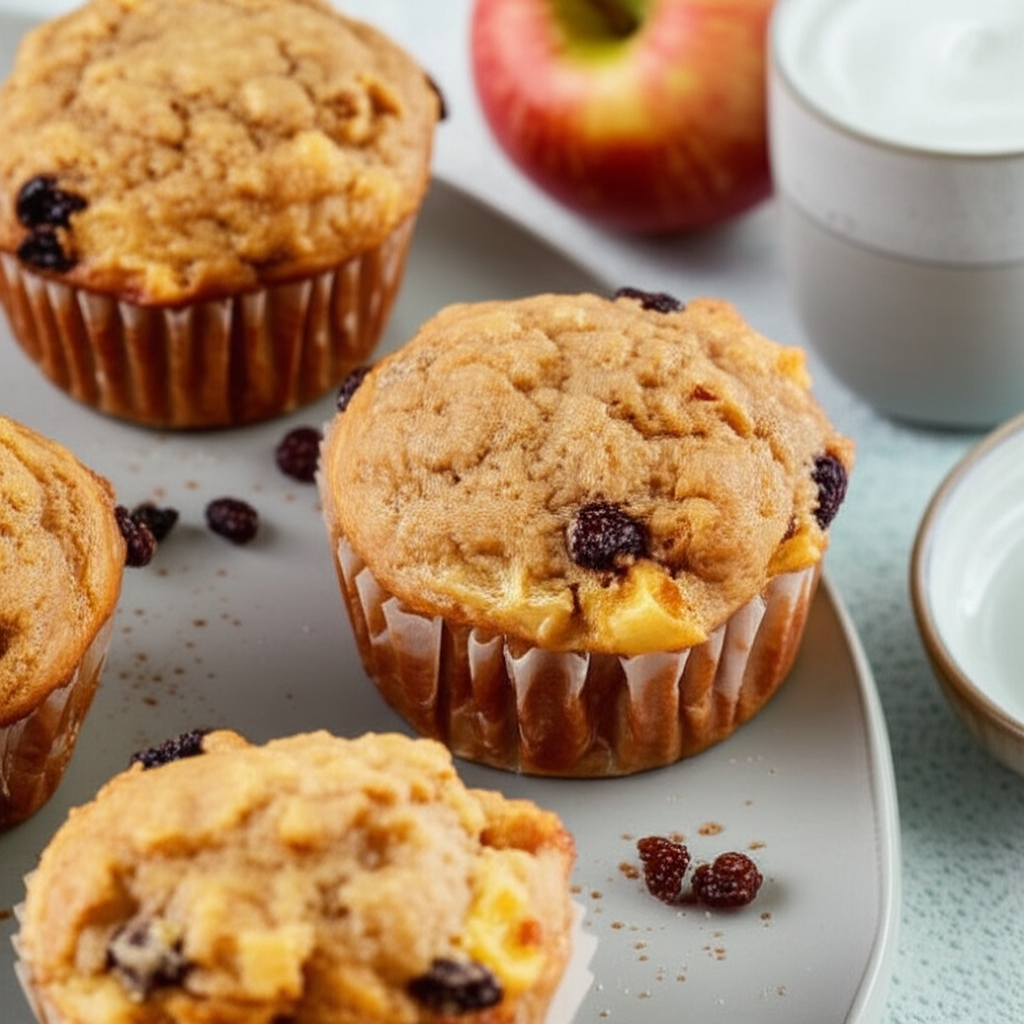 Apple Cinnamon Sour Cream Muffins image