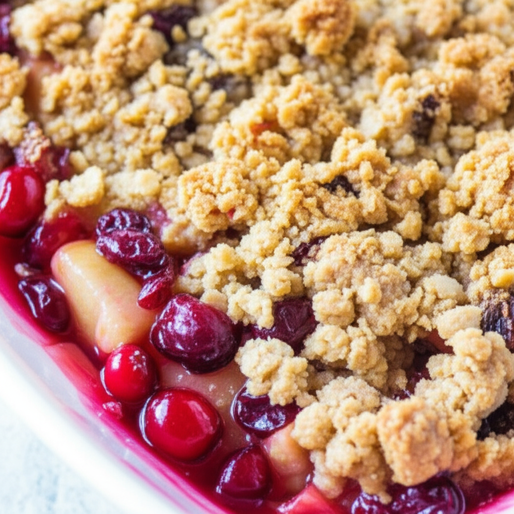 Apple Cranberry Crisp image
