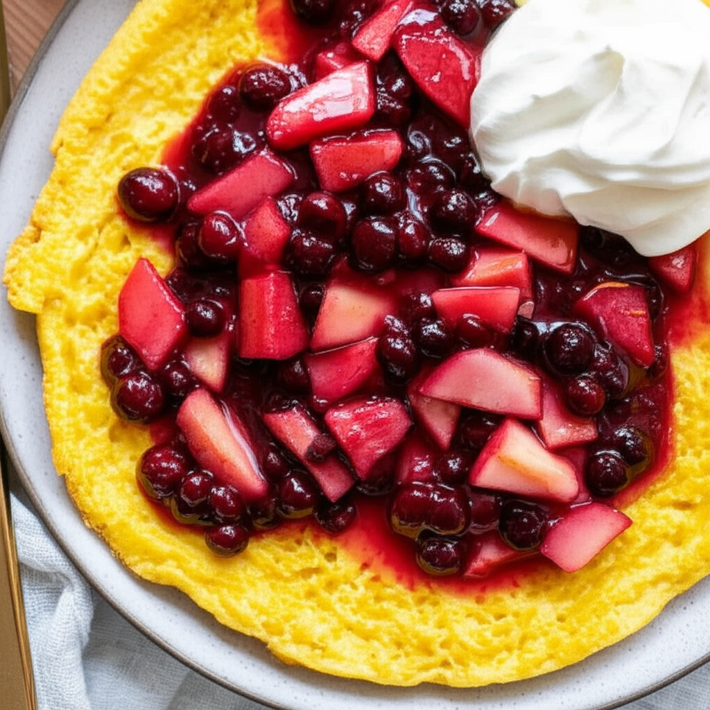 Apple Cranberry Omelette image