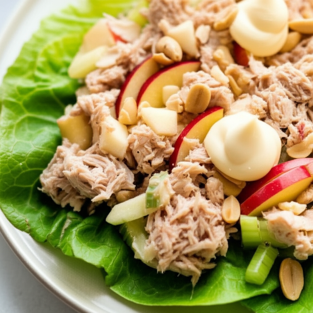 Apple Peanut Salad With Tuna image