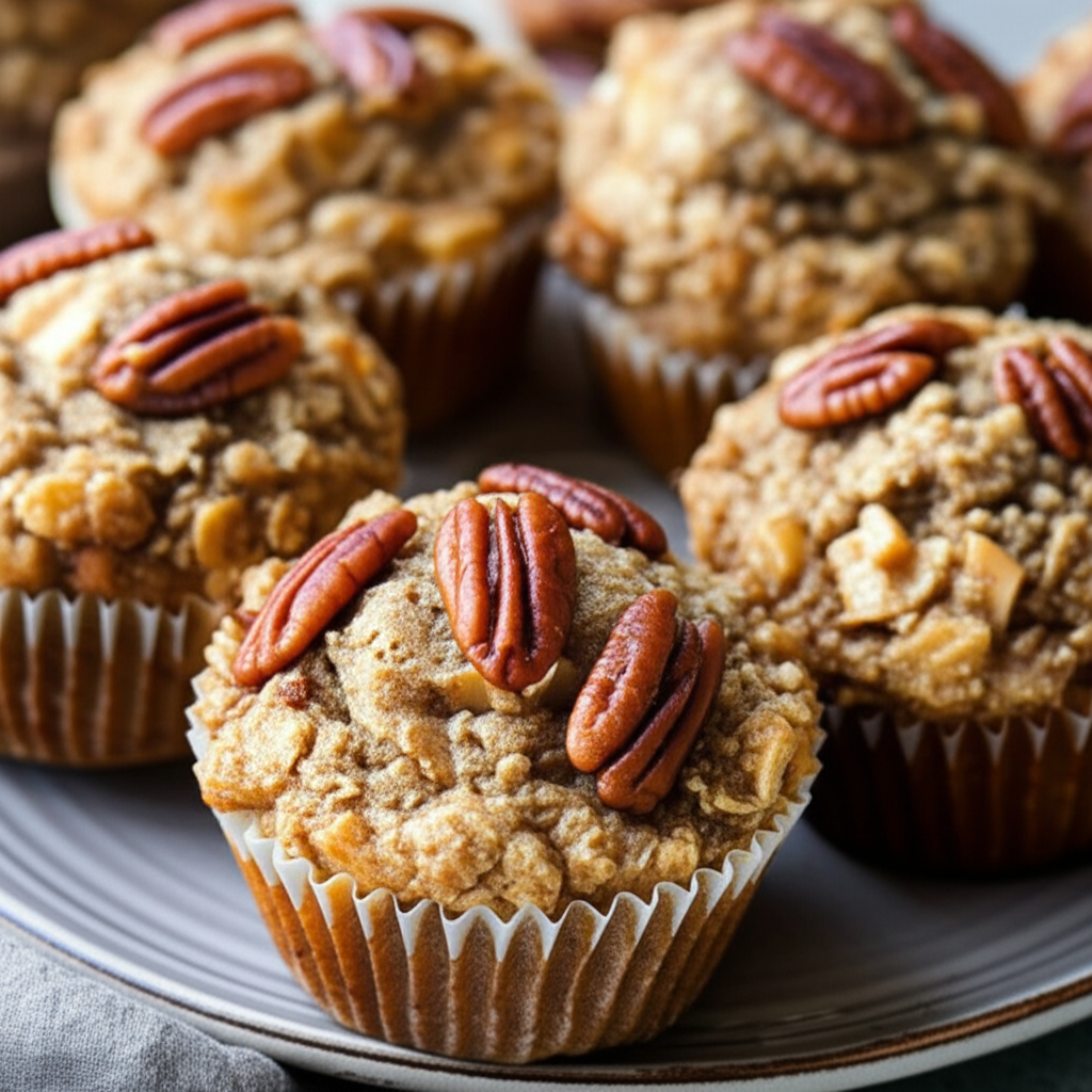 Apple Pecan Bran Muffins image