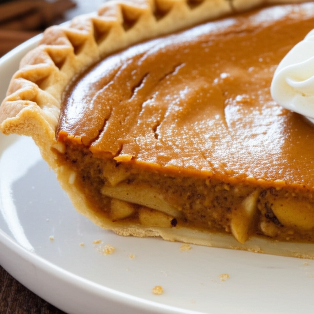 Apple Pumpkin Pie image