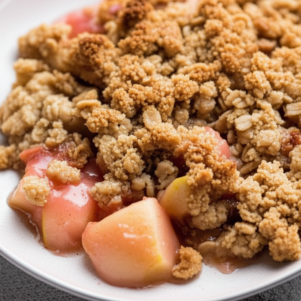Apple Rhubarb Crunch image
