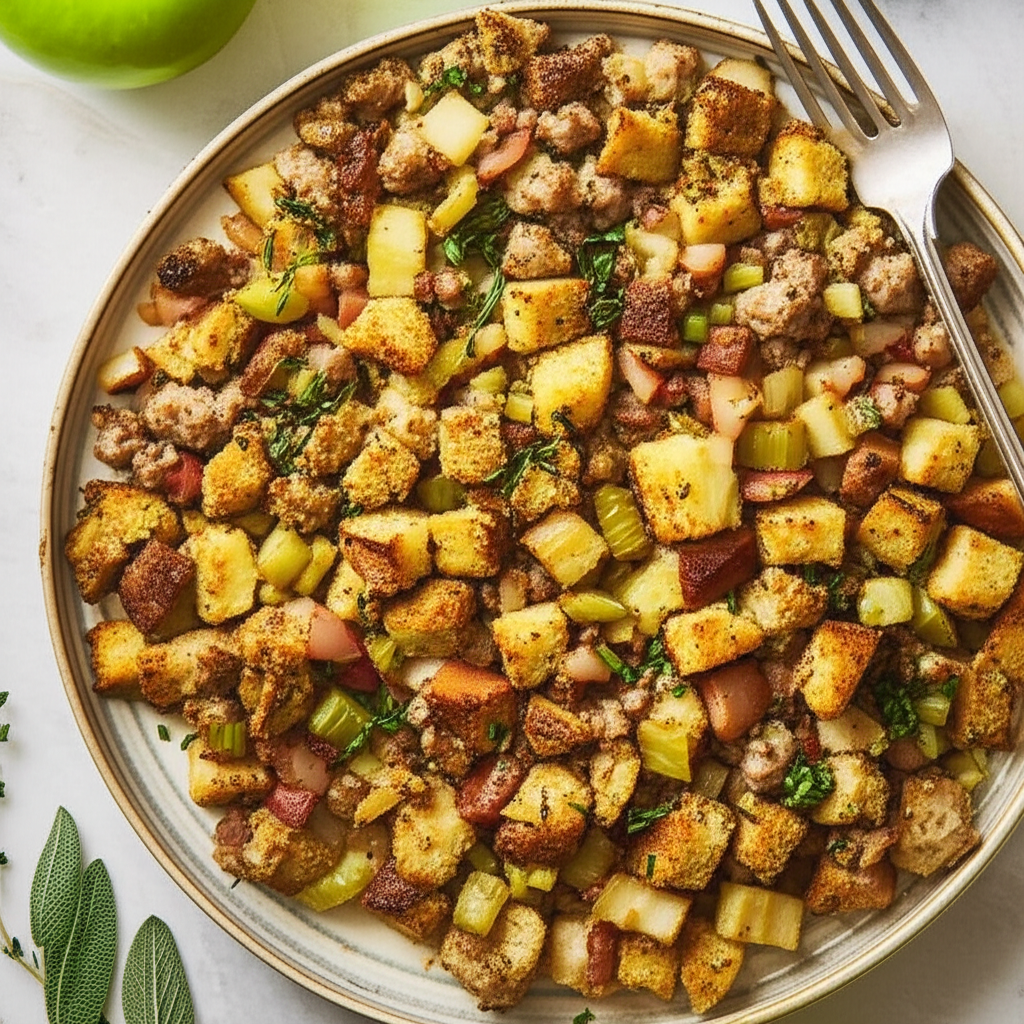 Apple Sausage Stuffing For Turkey image