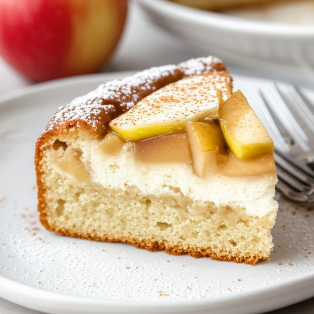 Apple Topped Cream Cheese Coffee Cake image