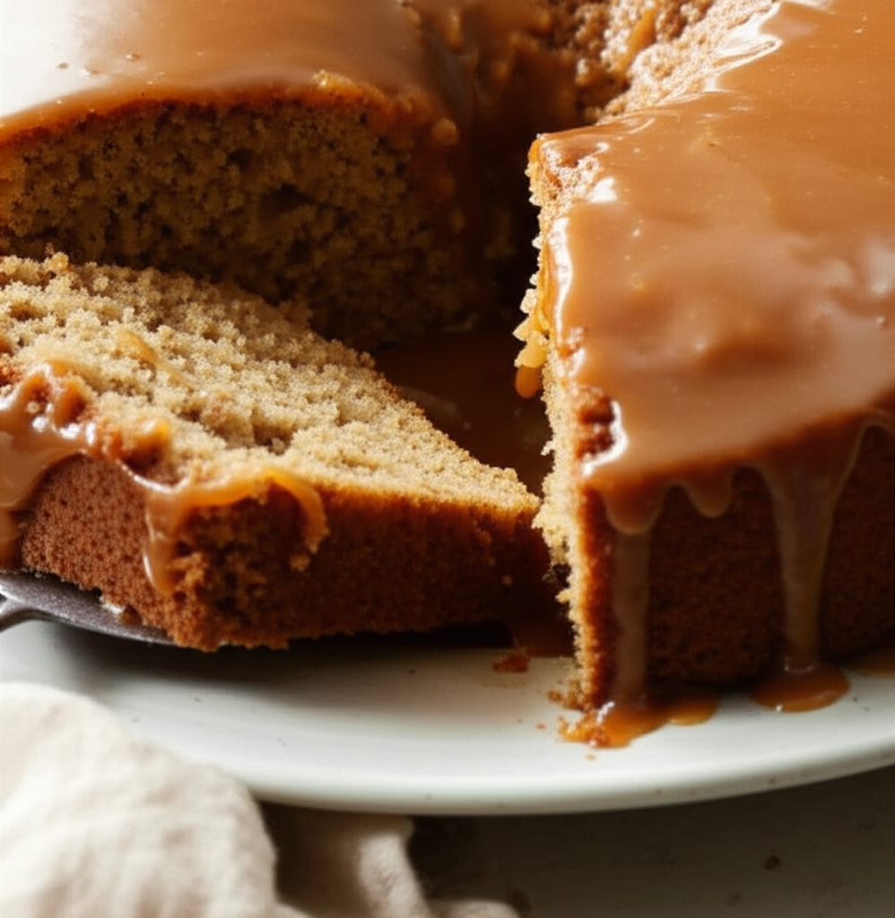 Apple Walnut Cake With Cider Sauce image