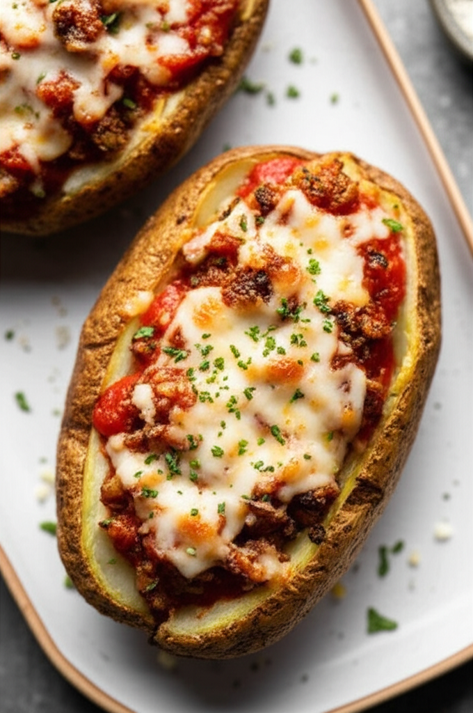 Pizza Stuffed Potato image
