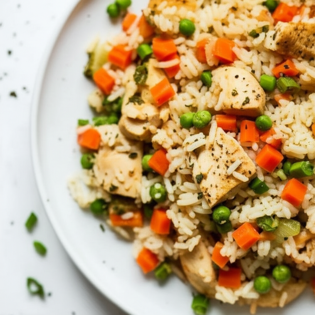 1 2 3 Chicken Vegetable Rice image