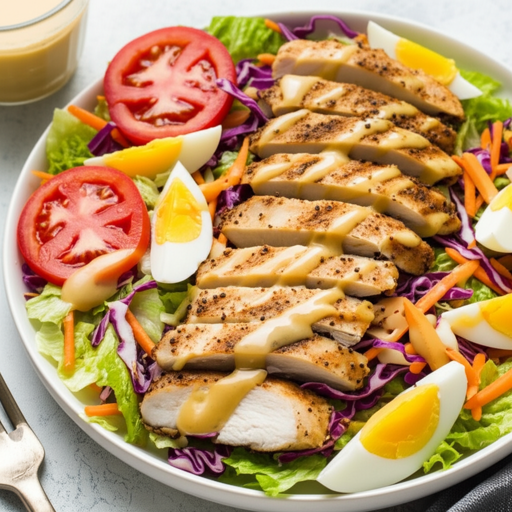 Applebee S Low Fat Blackened Chicken Salad image