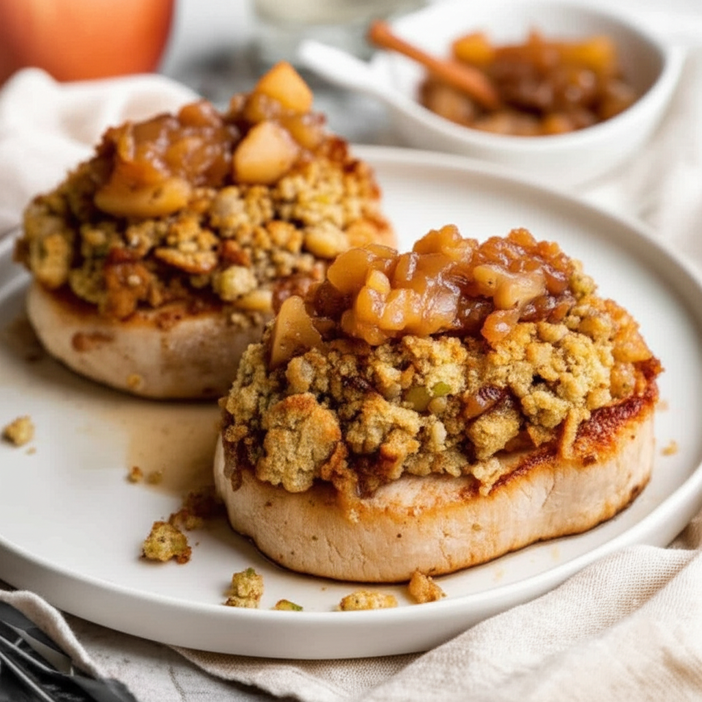 Appled Chops With Stuffing image