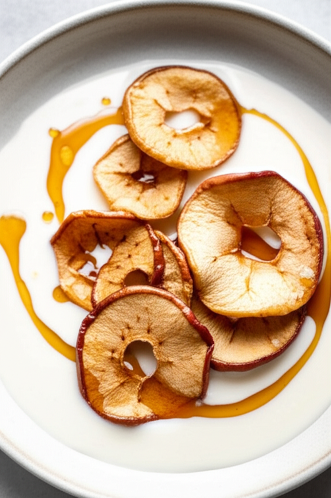 Apples And Milk Snack image