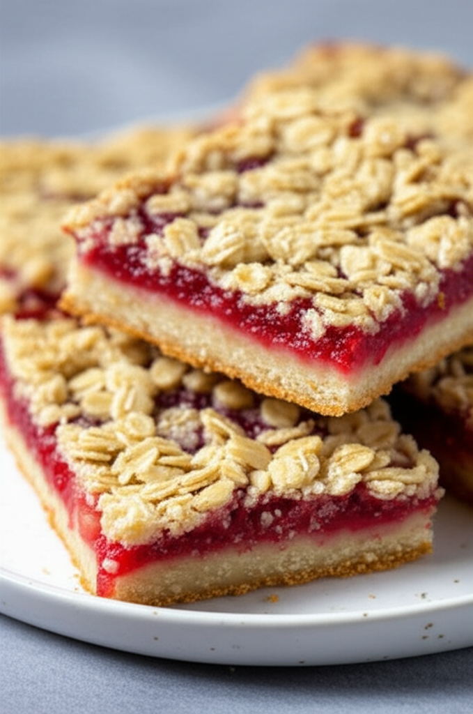 Easy Raspberry Oat Bars image