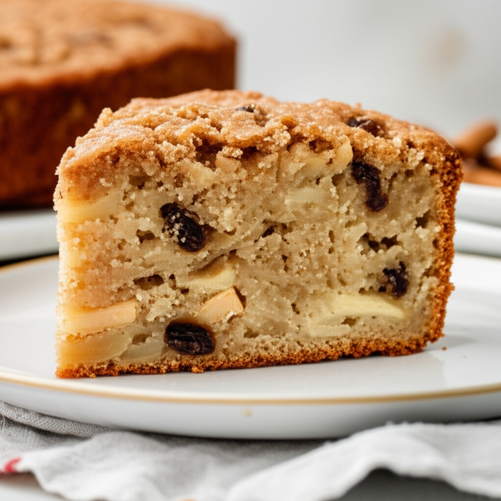 Applesauce Apple Raisin Cake image