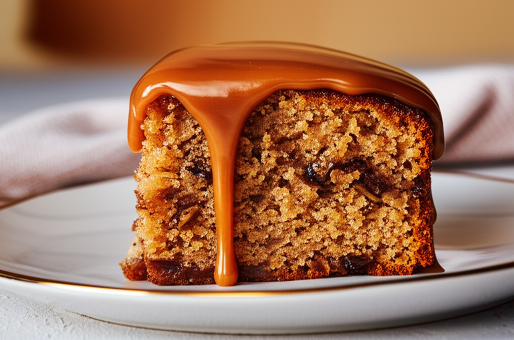 Applesauce Cake With Caramel Frosting image