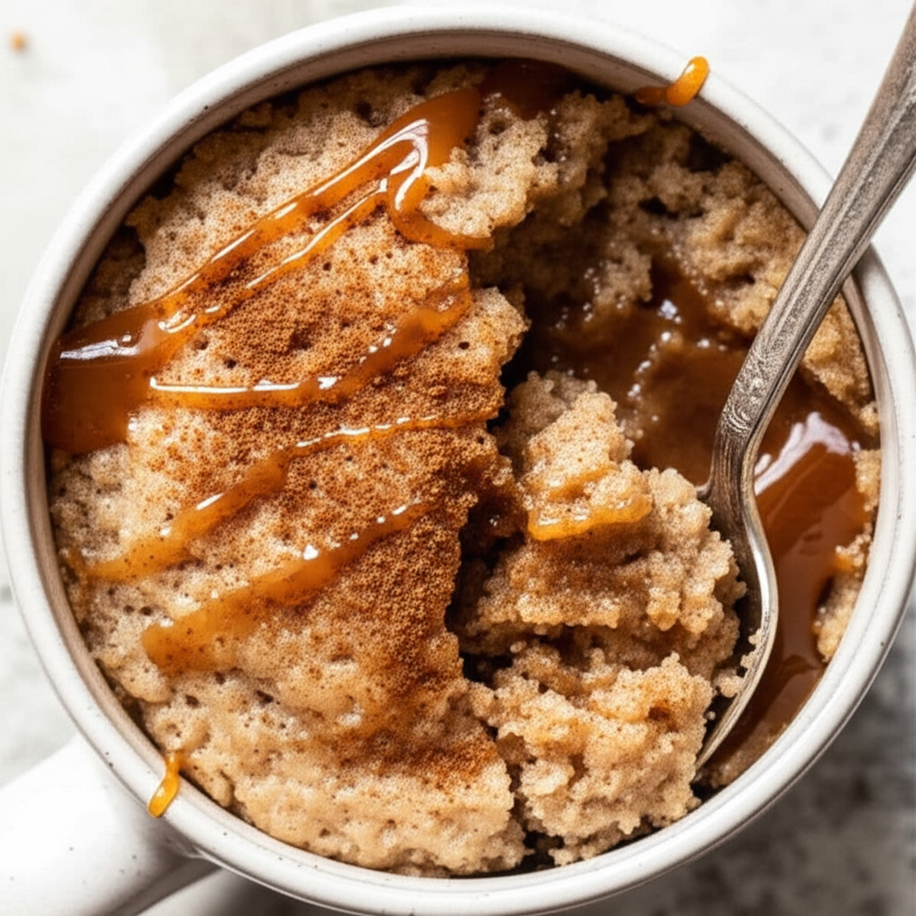 Applesauce Cinnamon Microwave Mug Cake image