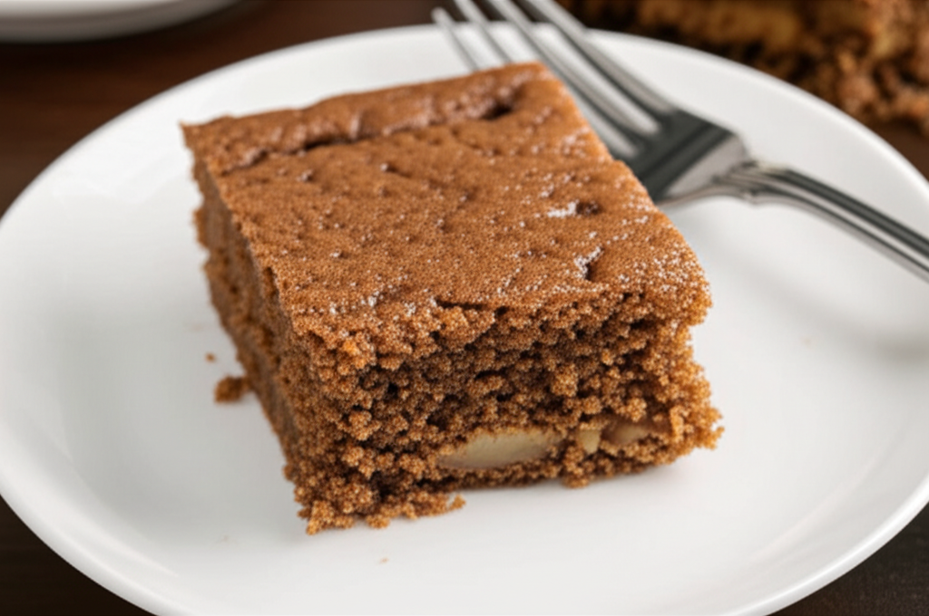 Applesauce Molasses Cake Low Fat Dairy Free Gluten Free image