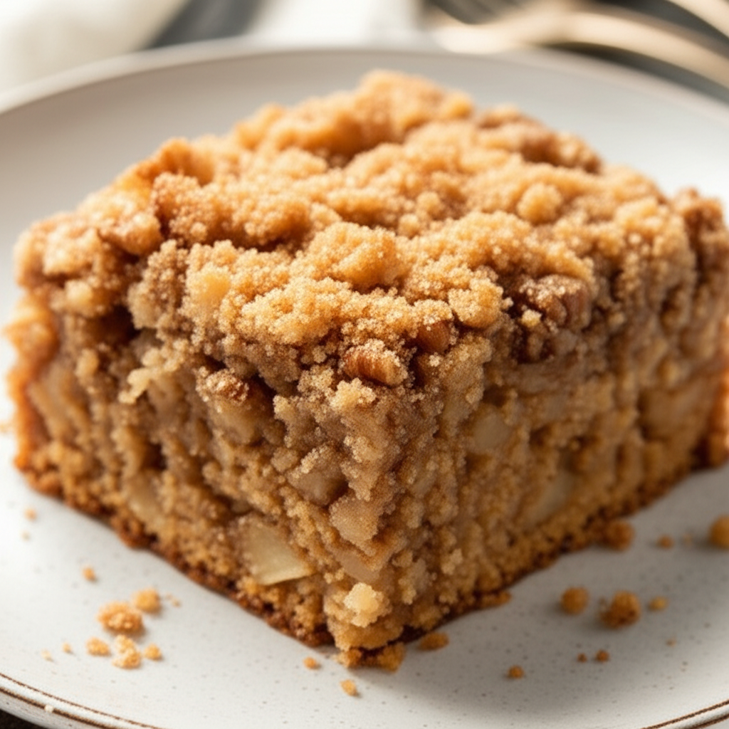 Applesauce Nut Crumb Cake image
