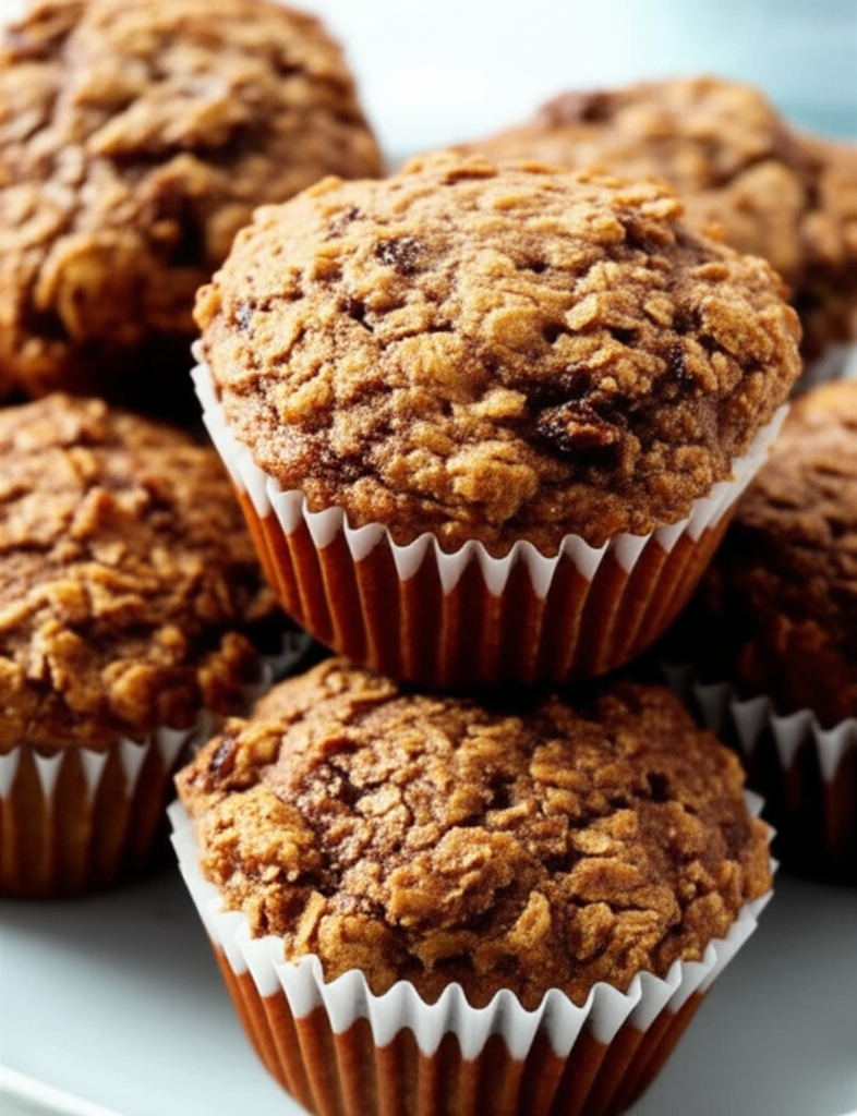 Applesauce Raisin Bran Muffins image