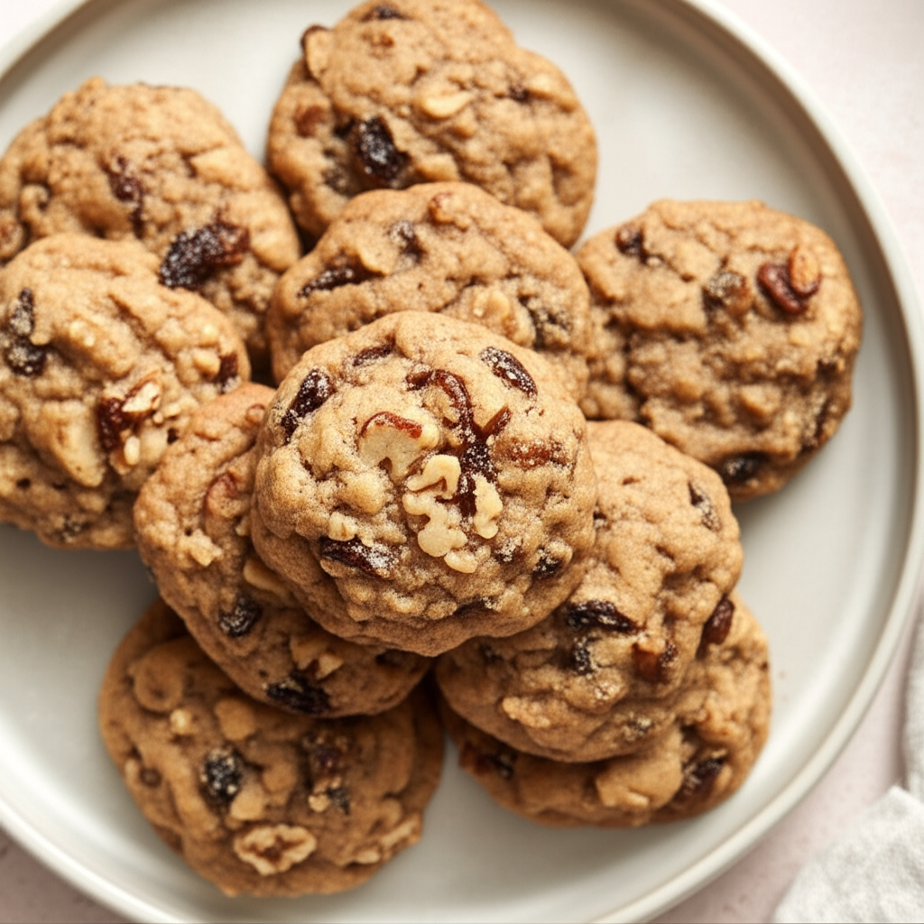 Applesauce Raisin Nut Cookies image
