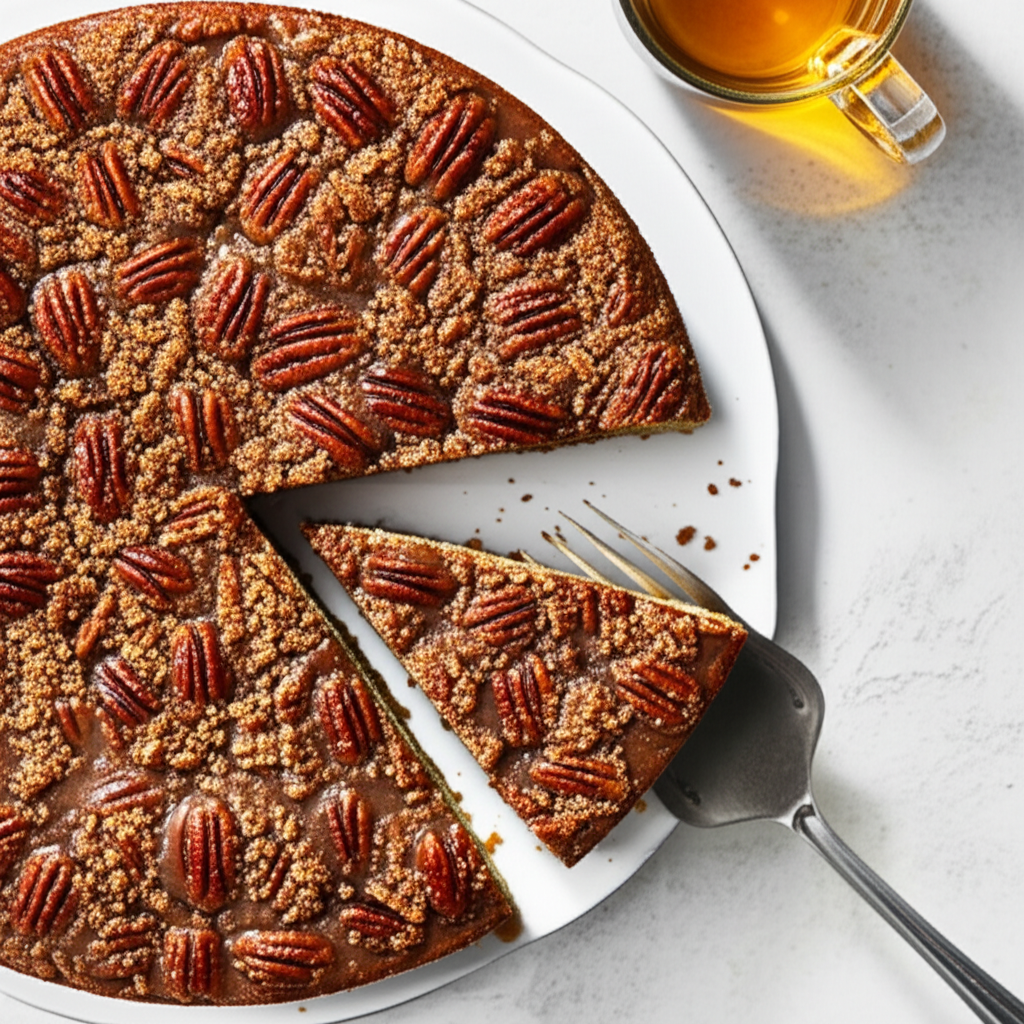 1 Dish Caramel Pecan Coffee Cake Round image