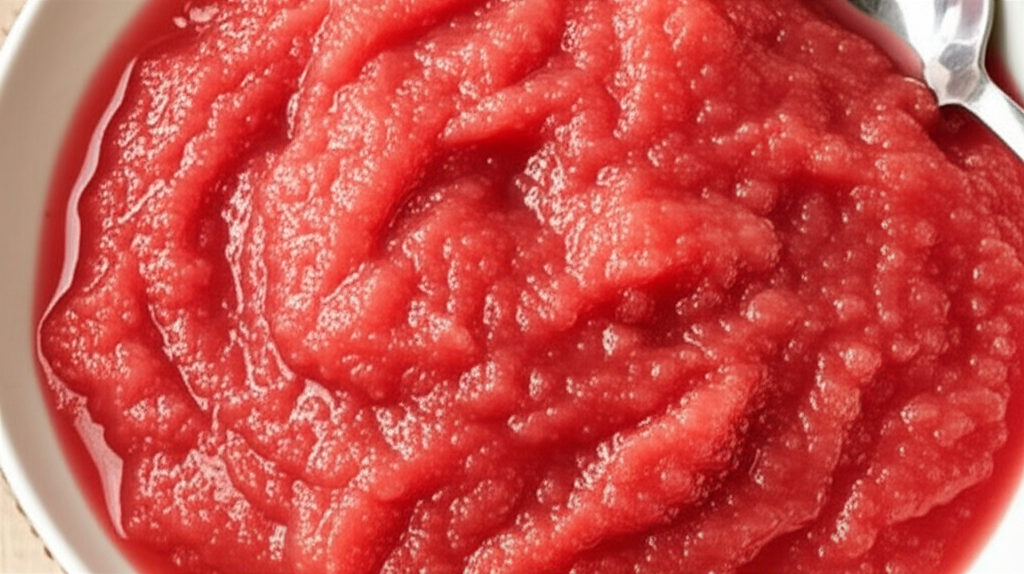 Applesauce With Strawberries image