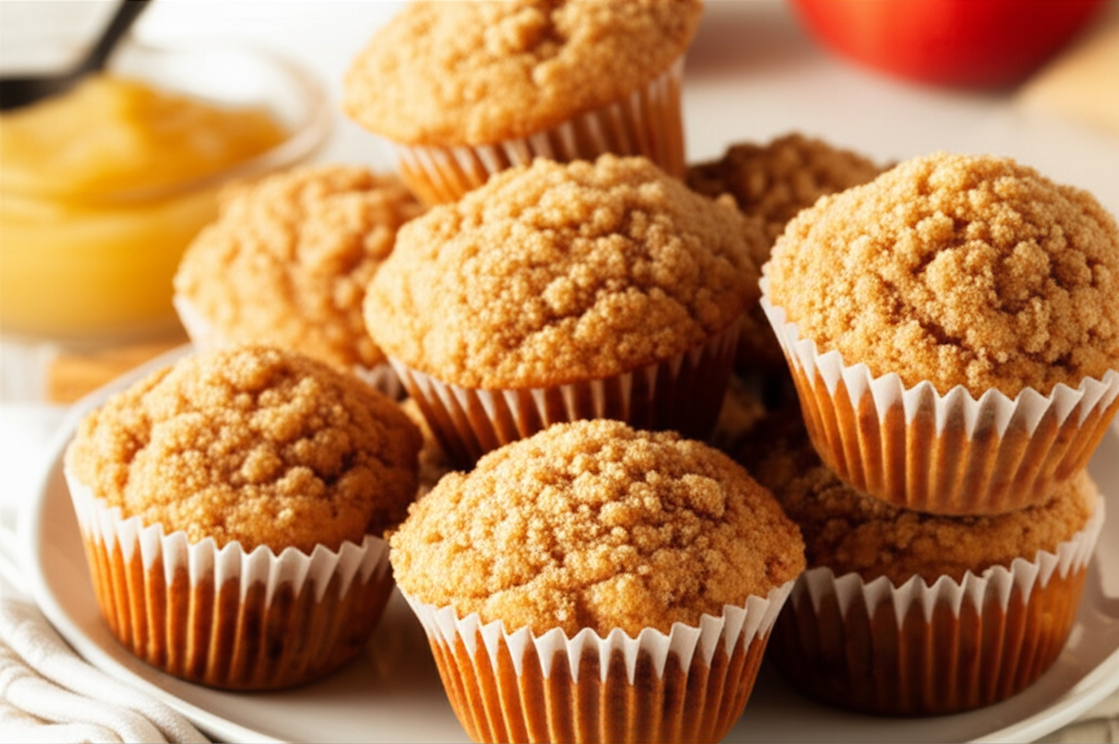 Applesauce Graham Muffins image