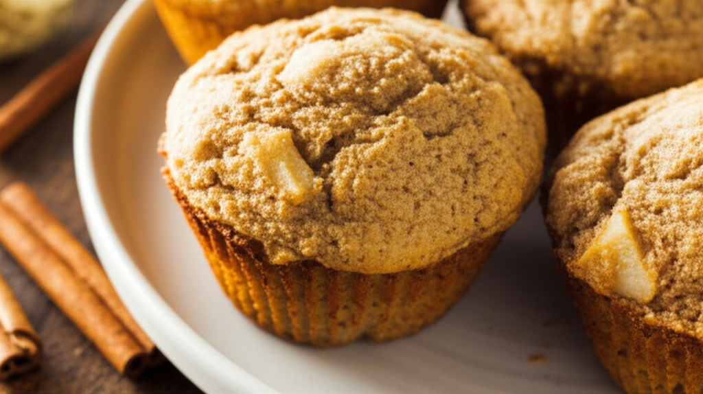 Applesauce Wheat Germ Muffins image