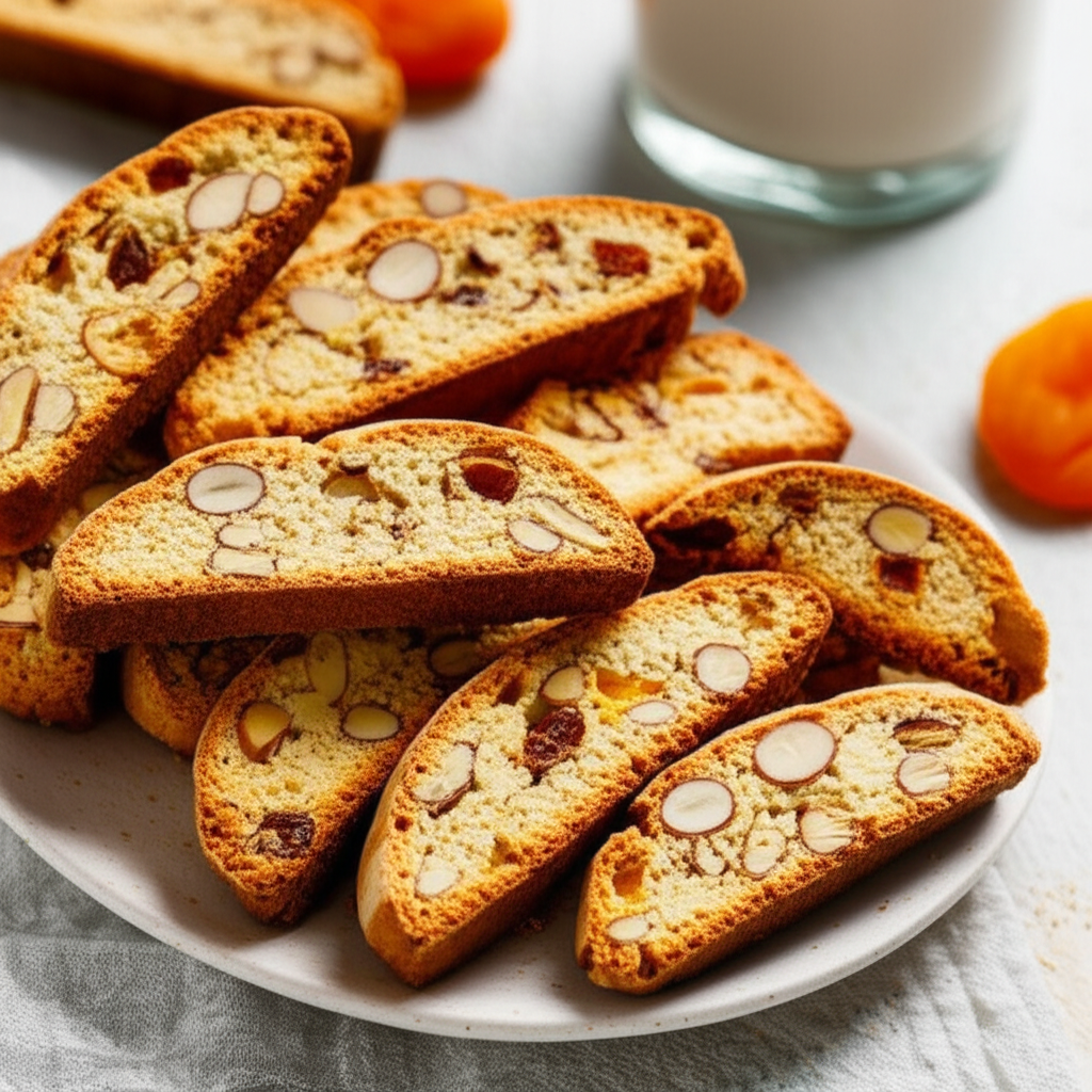 Apricot Almond Biscotti image