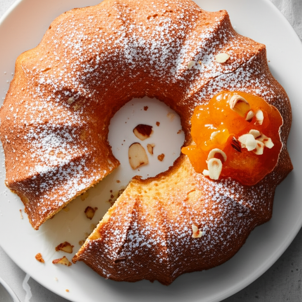 Apricot Almond Bundt Cake image