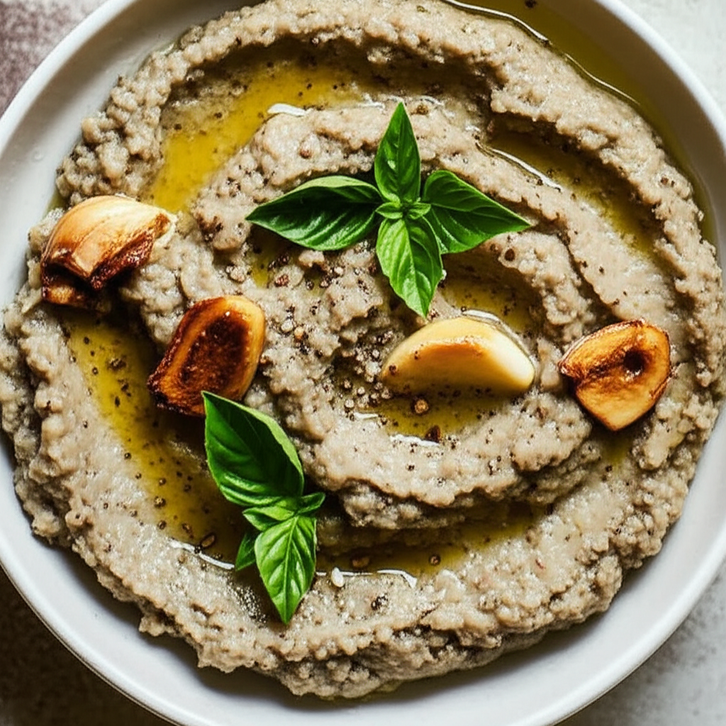 Eggplant Aubergine Roasted Garlic Spread image