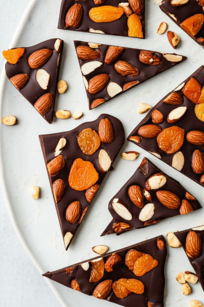 Apricot Almond Chocolate Bark image