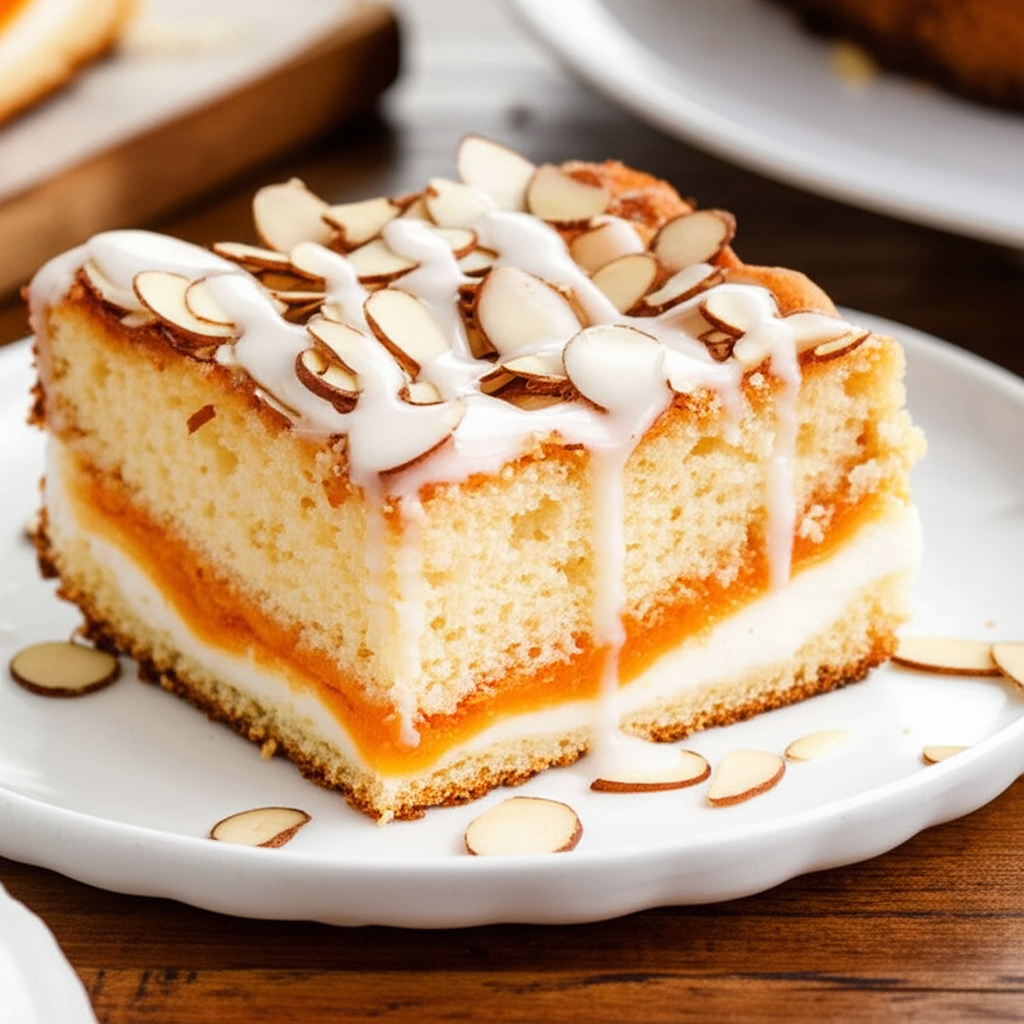 Apricot Almond Coffee Cake image