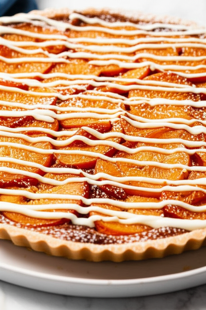 Apricot Almond Orange Tart With White Chocolate Cream image