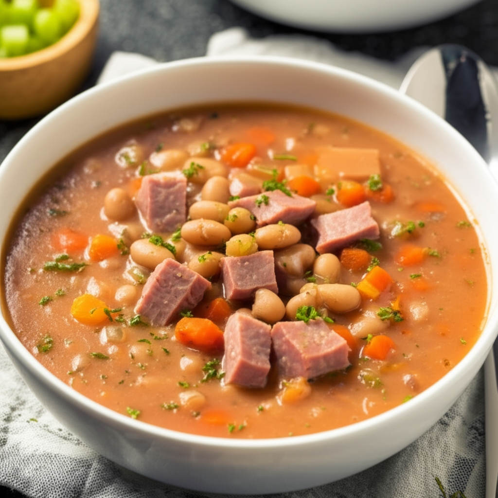 1 Hour Ham And Bean Soup image