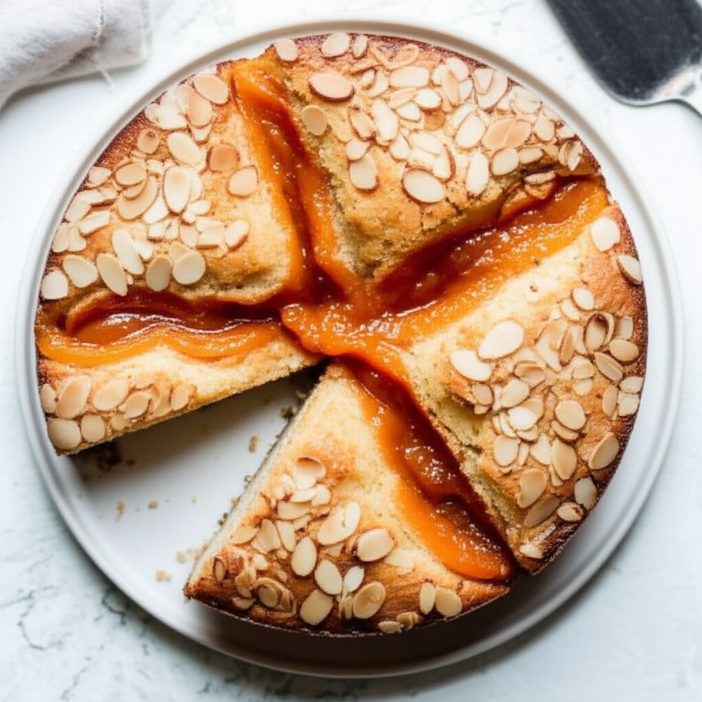 Apricot And Almond Snack Cake image